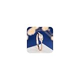 WDIYIEETN Elegant Pearl Ring 18k Rose Gold CZ Crystal Pearl Ring Fashion Engagement Wedding Jewelry (9)