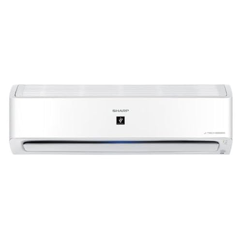 تكييف سبليت 1.5 حصان من شارب، تكييف انفرتر موفر للكهرباء رقمي بلازما كلستر، أبيض، AH-XP12BME