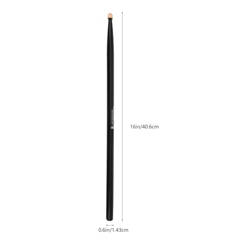 2 pares de baquetas de arce negras para adultos, para batería y bombo, superficie lisa y peso equilibrado, ideales para principiantes y amantes de la música miniatura 2