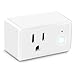Feit Electric Indoor Smart WiFi Plug Works with Alexa and Google Home, No hub Required, 2.4 Ghz Network Only, Remote Control from Anywhere 15 Amp Smart Outlet Plug, Indoor, White with Night Light