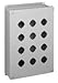 Hoffman E12PBGSS Enclosure for 12 22.5 mm Pushbuttons, Type 304 Stainless Steel