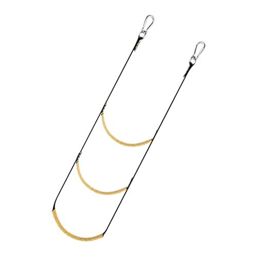 Échelles de Bateau pour Hors-Bords | Échelle en Corde de Pêche à 3 Marches | Corde d'Embarquement pour Kayak, Bateau à Moteur et Activités Nautiques