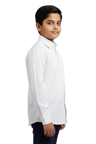 Image of White Shirt Full Sleeve 100% Cotton | Unisex | School Uniform