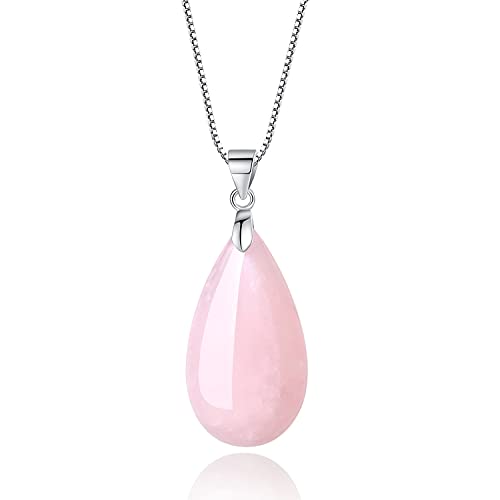 Collier Femme Chaîne Argent 925 Goutte d'eau, le bijou hypoallergénique brillant qui ne noircit pas
