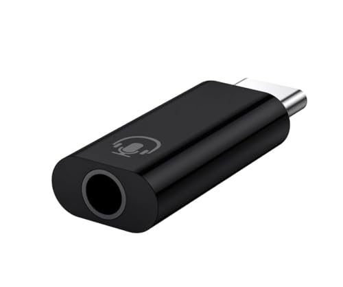 Image of One Plus USB-C to 3.5mm Headphone Jack Adapter | Type-C to AUX Audio Converter for OnePlus, Xiaomi, Realme, Vivo (NOT for Samsung /iPad /Pixel) - Black
