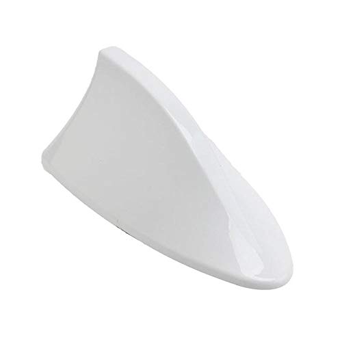 Folconroad - Señal de Radio Universal para Techo de Coche con Aleta de tiburón, Color Blanco