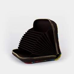 Monarque RFID Secure Armored Zipper Wallet (Van Gogh Sunflowers)2