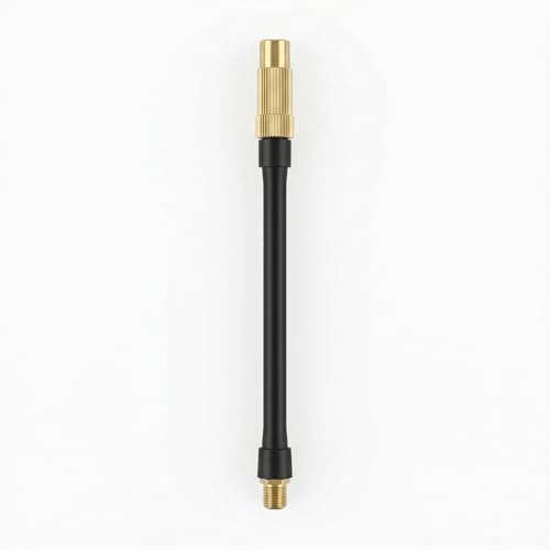 American French 2-in-1 Inflation Tube 16CM Extension Tube Presta Valve Adapter with Schrader to Presta Adapter Compatible with Air Inflator Bike Pump Tyre Valve Adapter for Home Garage Use
