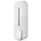 Grcfumo 300ml Manual Soap Dispenser Press ABS Wall Mounted Shower Gel Container for Home Hotel (White)