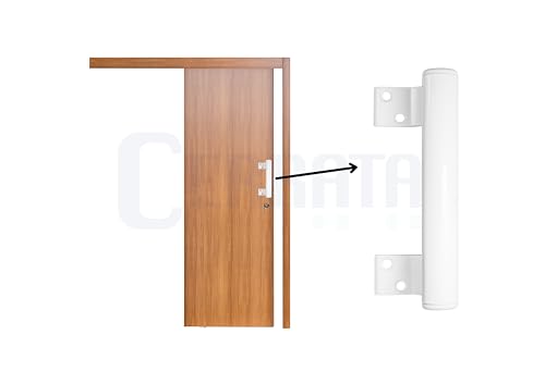 Puxador de Porta de Correr, Kit com 2 Unidades (Branco)