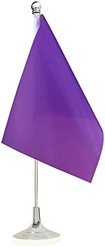 Purple Desk Flag,Table Flag,Office Desktop Flag,DIY Flag Banner,Office decoration,home decoration (Purple)