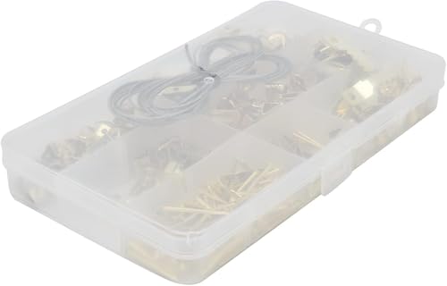 Image of Tools compatible with Picture Frame Hooks 250pcs Picture Hangers Kit Duty Assorted Picture Hangers Assortment Kit Picture Hooks Wall Picture Hanging Hardware