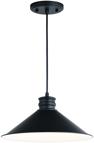 VAXCEL Akron 1L Bronze Metal Industrial MCM Cone Pendant Hanging Ceiling Light