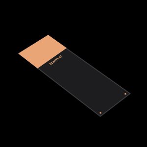 Platinum Starfrost Adhesive Slides, 90 Deg Straight Edge, Salmon 144/pk