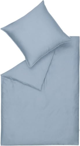 ESPRIT Home Bettwäsche-Garnitur Washed Cotton Farbe smokeblue Größe 200x200+2x80x80