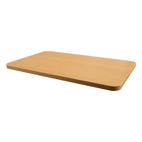 VALICLUD Tablero de Mesa Auxiliar Rectangular de Madera Maciza, 50 X 30 Cm, Tapa Repuesto para Mesa de Cocina y Oficina, Color Beige Claro Bordes Redondeados, Adecuado para Espacios