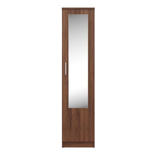 Image of Wakefit Wardrobe for Bedroom | 1 Yr Warranty | Cupboard for Bedroom, Almirah, Wooden Wardrobe, Mirror Door, Multi-Shelves Storage, Density:680-750 kg /m, Free Installation from Brand (Hunor - CW)