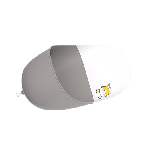 EPIGEIST Orinal para Diseño de Gato Gris Entrenador Urinario Portátil para Altura para Entrenamiento de Orina de Fácil de Limpiar y Montar Pared para Bebés y Pequeños