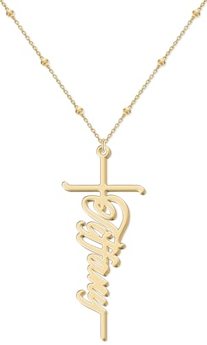 Image of Custom Name Necklace - 925 Sterling Silver & 316 Stainless Steel, 14 Fonts & Multi-Language Options, 4 Colors, 5 Chain Styles, Personalized Gift with Premium Box