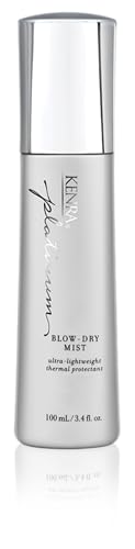 Kenra Platinum Blow-Dry Mist | Ultra-Lightweight Thermal Protectant | Detangles, Smooths, & Softens | Eliminates Frizz & Resists Humidity | Fine To Medium Hair | 3.4 fl. oz