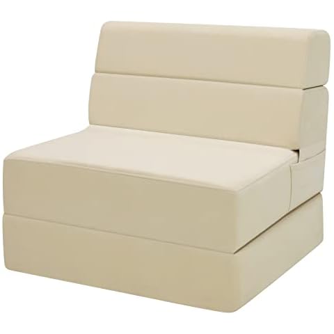 MEETI Klappbares Schlafsofa, Schaumstoff, faltbares Schlafsofa Cover