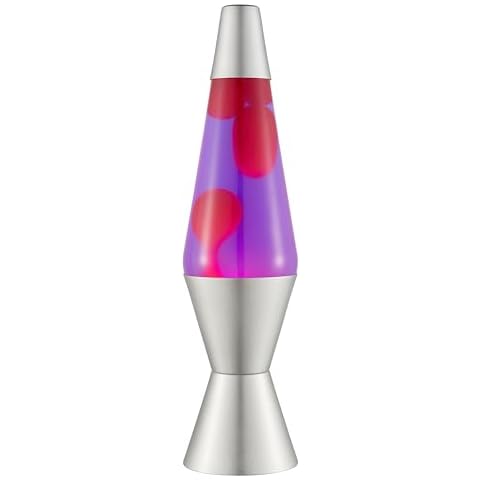 Lava Lamp 2121 with Pink Wax and Purple Liquid Cover