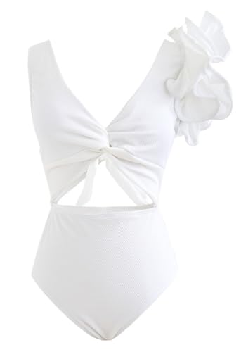 Image of AARAM Stylish Premium Women's One Piece Swimsuit with Cover Ups Wrap Skirt Sarong Floral Print Monokini Tummy Control Swimwear, Printed Costume Women Beach Wear