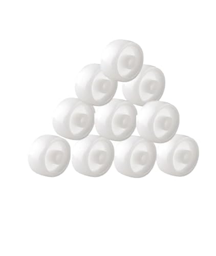 Poulie de lit pliante 25mm en PP blanc pour un glissement fluide et silencieux