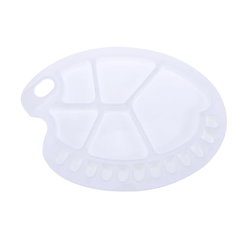 OSALADI Multifunctional Nail DIY Supply Paint Tray with Thumb Hole Palette for Watercolor Painting for Beginners Artists and Craft Projects