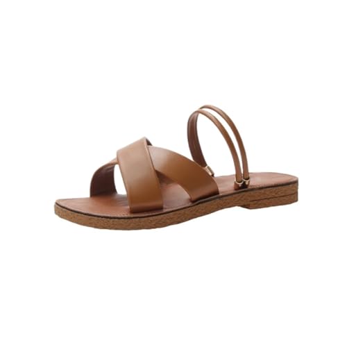 HBJWOV Slippers for Women Wearing Sandals on the Outside Crossed Two Sandals for Women S Shoes