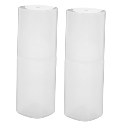 EXHUMKY 2 Piezas Botella Exprimible Portátil Botella Aplicadora De Peine De Raíz Botellas Portátiles Para Exprimir Mermelada Tarros De Oso De Miel Polipropileno Transparent Reutilizable