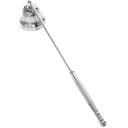 MAGICLULU Kerzenlöscher aus Edelstahl, Dochtlöscher mit Langem Griff, Kerzenlöscher-zubehör, Silberfarben, zum Sicheren Löschen von Dochten, 24,9 Cm MAGICLULU Kerzenlöscher aus Edelstahl, Dochtlöscher mit Langem Griff, Kerzenlöscher-zubehör, Silberfarben, zum Sicheren Löschen von Dochten, 24,9 Cm