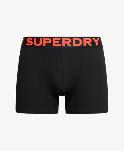 Superdry Boxer Triple Pack Hombre calzoncillos de algodón elástico cómodos 4