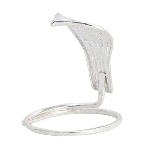 DHRUVS COLLECTION 925 Silver Snake - Nag Devta for Pooja Shivling, Donation & Home Decor Purpose