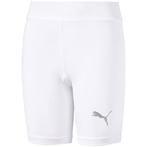 PUMA White Slim Fit Sports Shorts for Girls Cover