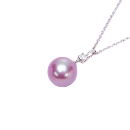 Collier pour femmes en argent sterling avec pendentif rond romantique