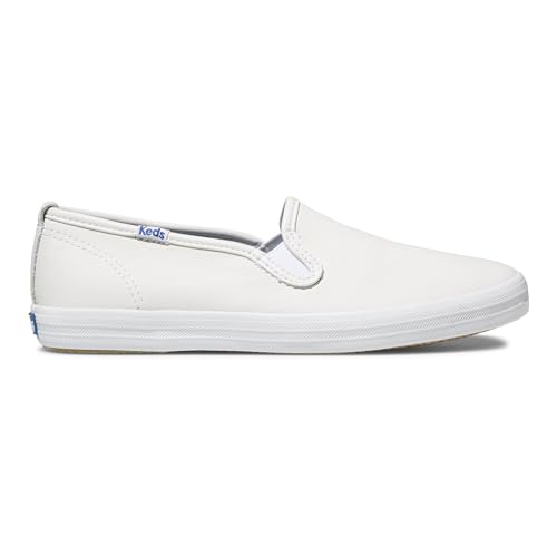 Image of Keds Womens Champion Canvas Slip On Sneakers Shoes Casual - White