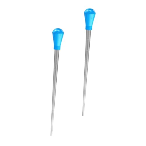 STOBAZA 1set Graduated Straw Bake Dropper Tubes Pipette For Liquid Baking Measuring Measured Kitchen Test Fish Tank Supplies Laboratory Tool Food Grade Clinker 2pcs