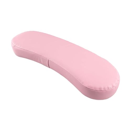 Generic Cojín Reposabrazos para Manicura, Cojín Reposabrazos de Cuero Sintético PU, Herramienta Profesional para Uñas Acrílicas Y Salones de Belleza, Rosa