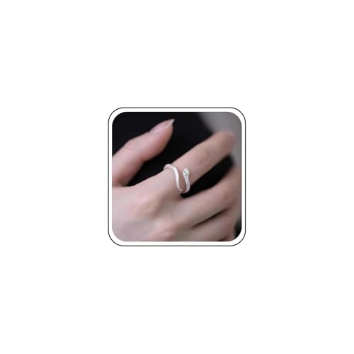 Yheakne Vintage Serpiente Anillo De Plata Serpiente Dedo Anillo De Serpiente Esmeralda Anillo De Serpiente Envoltura Anillo Ajustable Medio Abierto Joyas Para Las Mujeres
