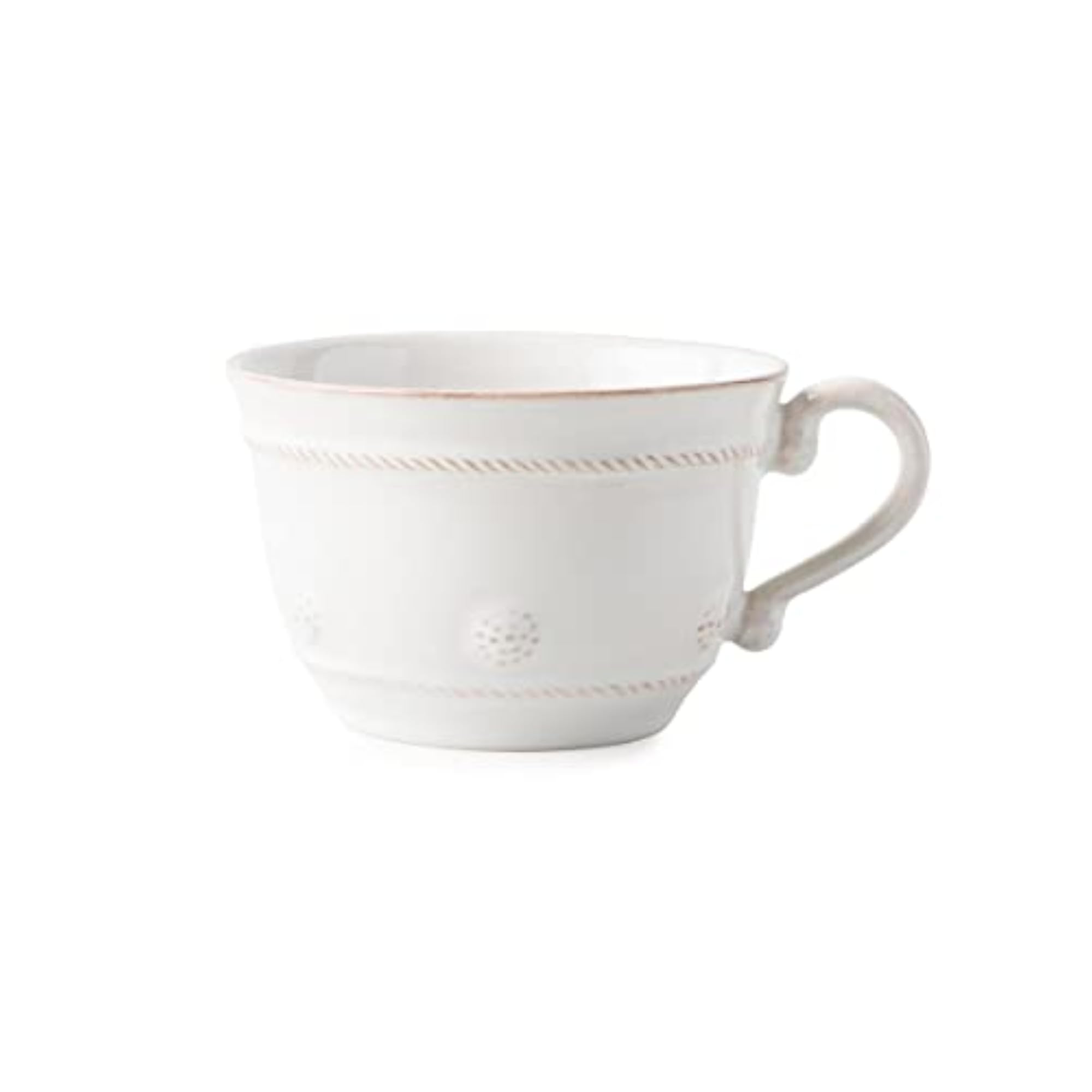 Berry & Thread Whitewash Tea Cup, Elegant Design