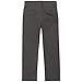 IZOD boys School Uniform Flat Front Twill Pants Khakis, Gray, 20 US