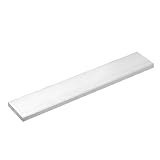 QUARKZMAN Alublech 8mm Dicke, 254mm Länge 6061 Aluminium Flachstange 45mm Breite, Quadratischer Aluplatte Solide Alu Vierkantstange für Modellbau Basteln Maschinenbau Baubranche Fahrzeugbau