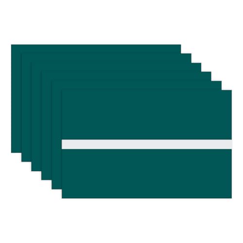 Image of M METERXITY 6-Pack Engraving Blank Materials Double Color 7x11 Inch, 1.3mm Thick ABS Plastic Sheet Yard Signs Name Plate for Door /Office /Home /Conference /Hotel /DIY Carving[Dark Green /White]