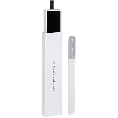 LEIGHTON DENNY Large Crystal Nail File with Eco Case Cover