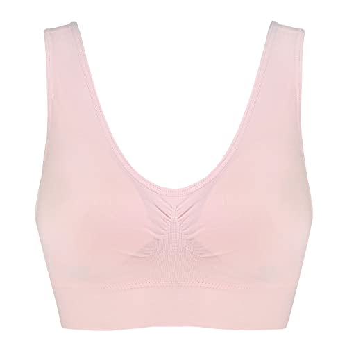 Genie Bra Womens 3 Pack - Wireless Bra For Women, Solid Color Seamless Bra - Pastel - 2X #TOP3