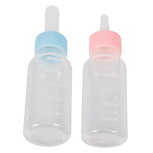 Levemolo 2pcs Kitten Weaning Bottles Goat Milk Feeder for Puppies and Small Animals Convenient Nursing Bottle for Newborn Pets for Pet Care