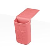 Hot Iron Holster | Adhesive-Free Silicone Storage Pocket for Organization and Travel | Heat Resistant to 500°F | Ideal for Curling Irons, Hair Straighteners, and Other Hot Tools | Coral