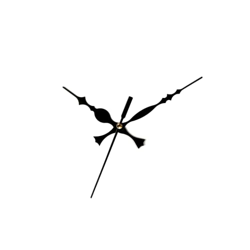 Image of 18mm Sweep and Silent Clock Machine and Black Metal Needle | Non-Ticking Battery Operated Clock Movement Replacement for DIY Resin Clocks & Art