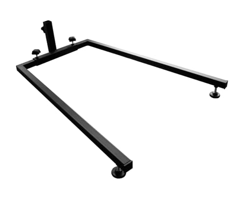 KANKA Grill Premium Rotisserie Grill Stand Durable 100% Steel Construction Stable Design Fits Under Most BBQ Pits Ovens Smokers - Ideal for Spit Roasting Pig Chicken Turkey Pork - Black Matte
